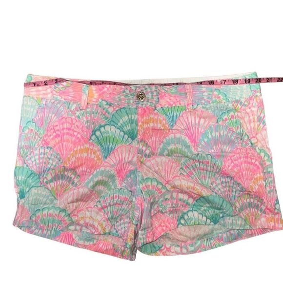Lilly Pulitzer Callahan Short Oh Shello Shell Print Tropical Vacation sz 16 - Picture 7 of 9